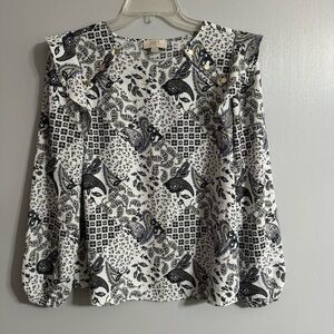 LOFT Outlet Long Sleeve Blouse Size Small Petite